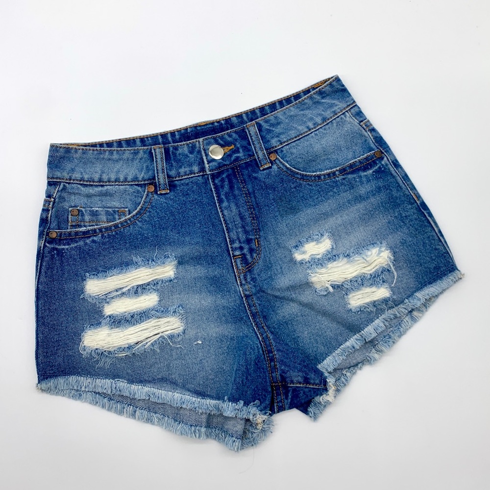 Ripped Jeans Shorts